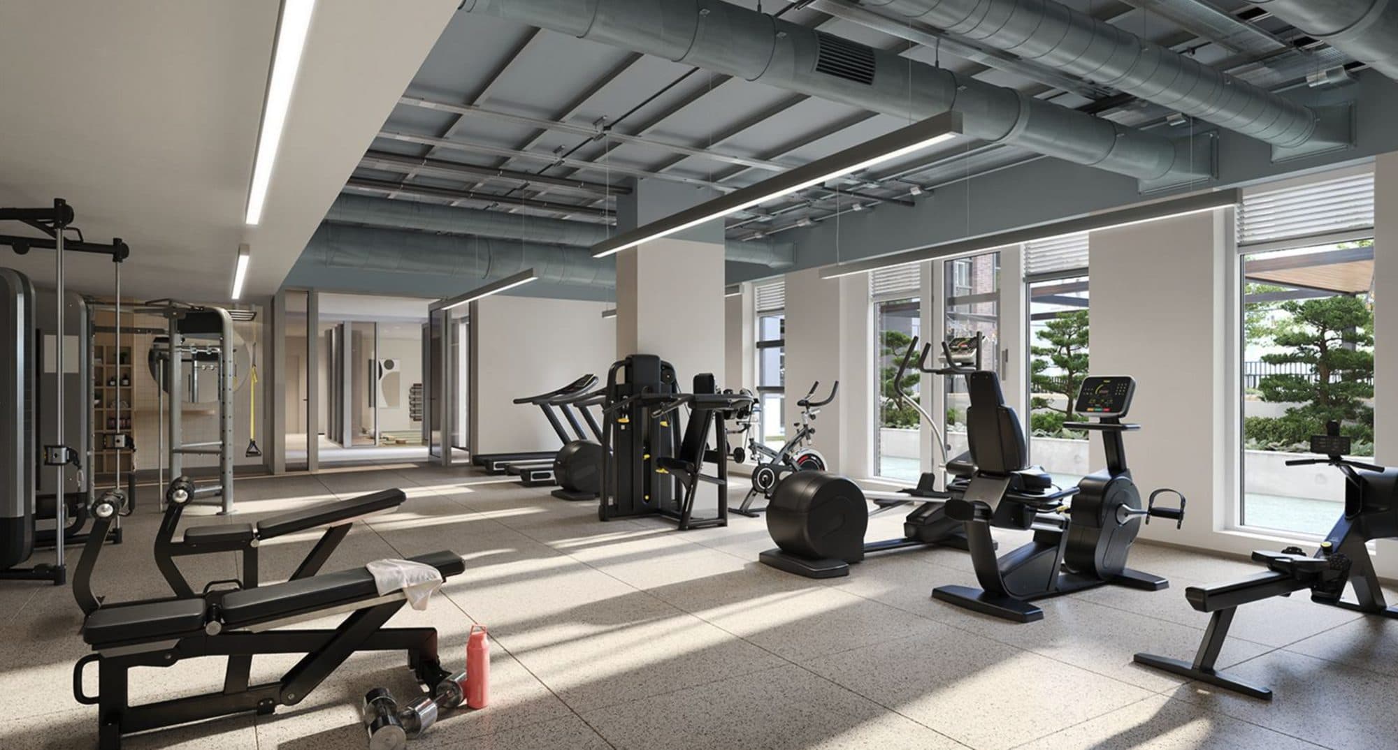 The fitness room at Signal