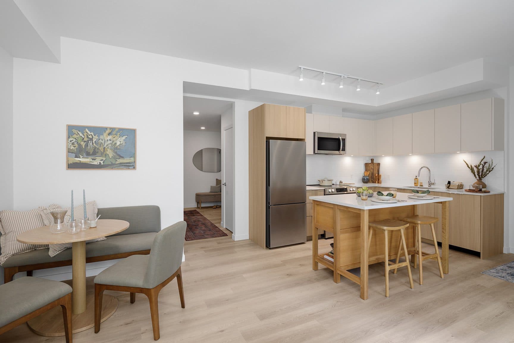 Dining area beside the kitchen in a Signal home
