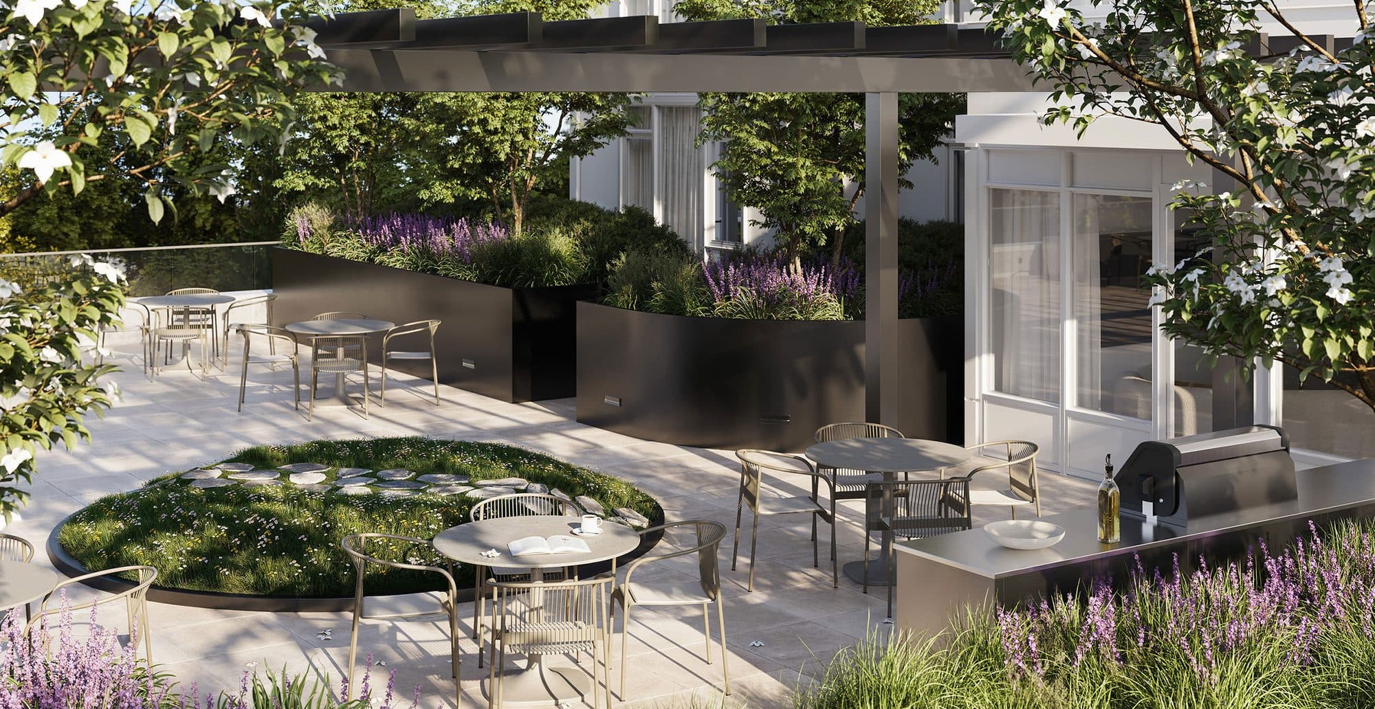 The Level 5 terrace garden at West 42