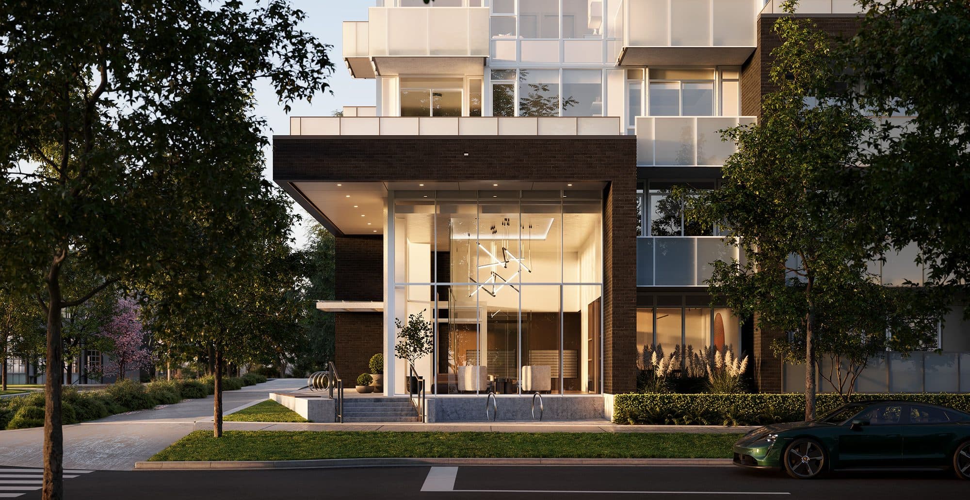 The West 42 lobby entrance from the street