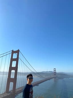 Walt at the Golden Gate Bridge