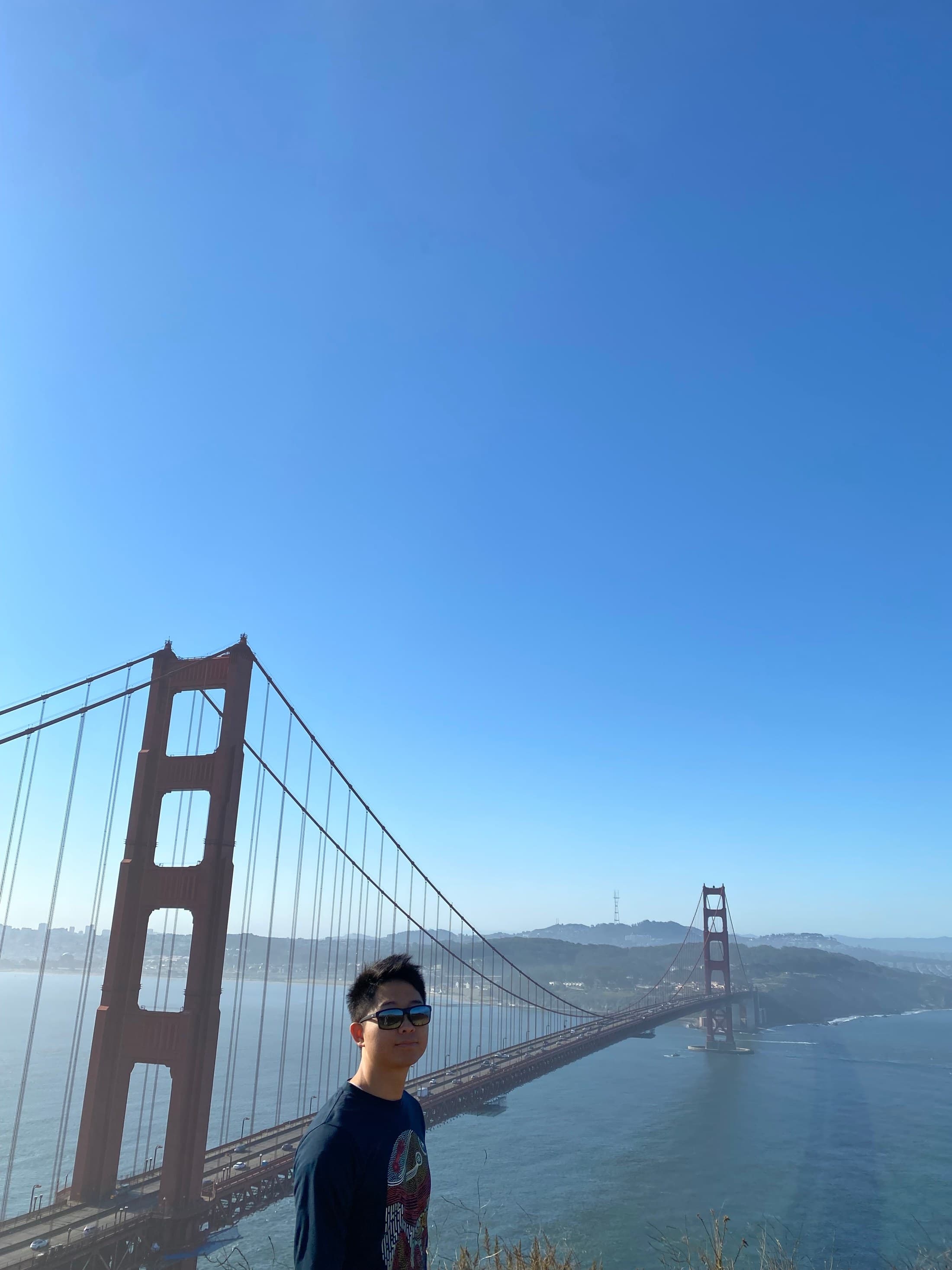 Walt at the Golden Gate Bridge