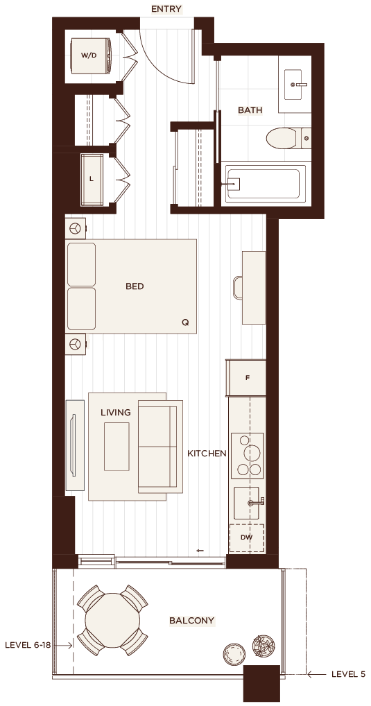 Floor plan A — Studio