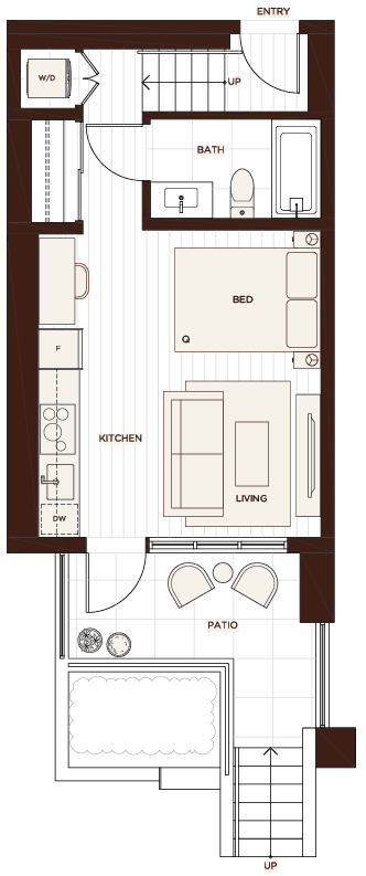 Floor plan A6 — Studio