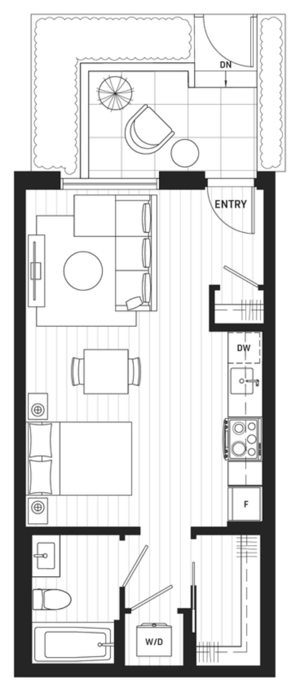 Floor plan A5 — Studio